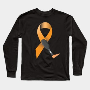 Amputee Awareness Ribbon Long Sleeve T-Shirt